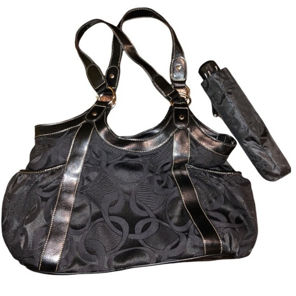 Canvas Handbag And Umbrella Set NEW‎